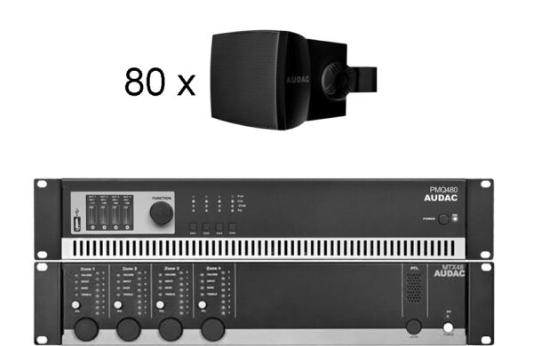 AUDAC MTX48 + PMQ480 + WX302