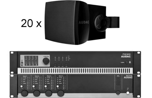 AUDAC MTX48 + PMQ240 + WX802