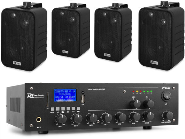 Tronios Power Dynamics PPA502 + 4 x BV40V